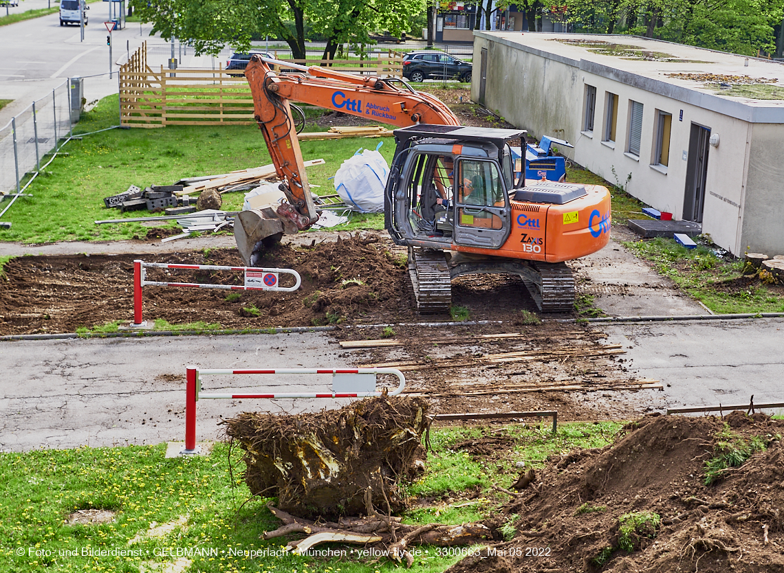 05.05.2022 - Baustelle am Haus für Kinder in Neuperlach